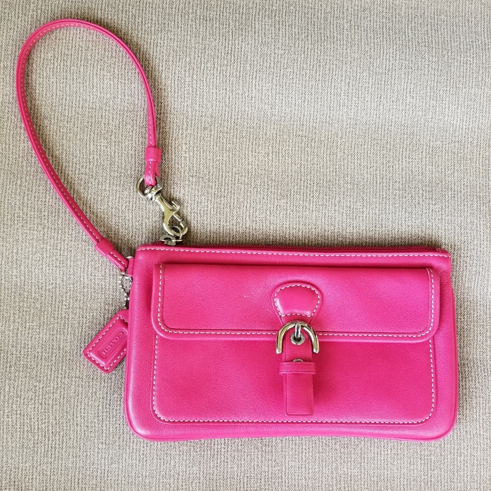 Coach Leather Wristlet Purse